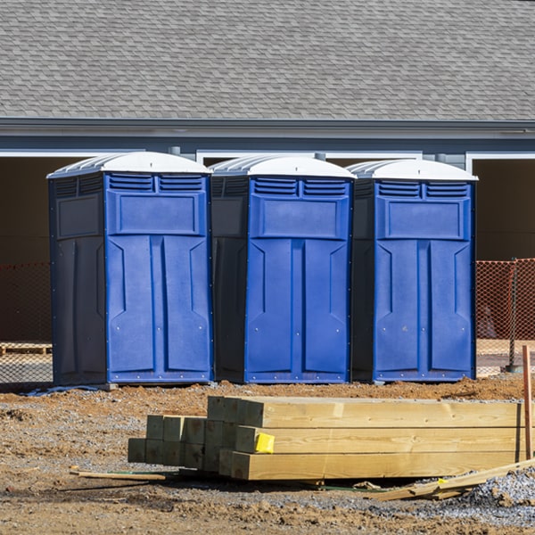 how can i report damages or issues with the porta potties during my rental period in Elliott South Carolina